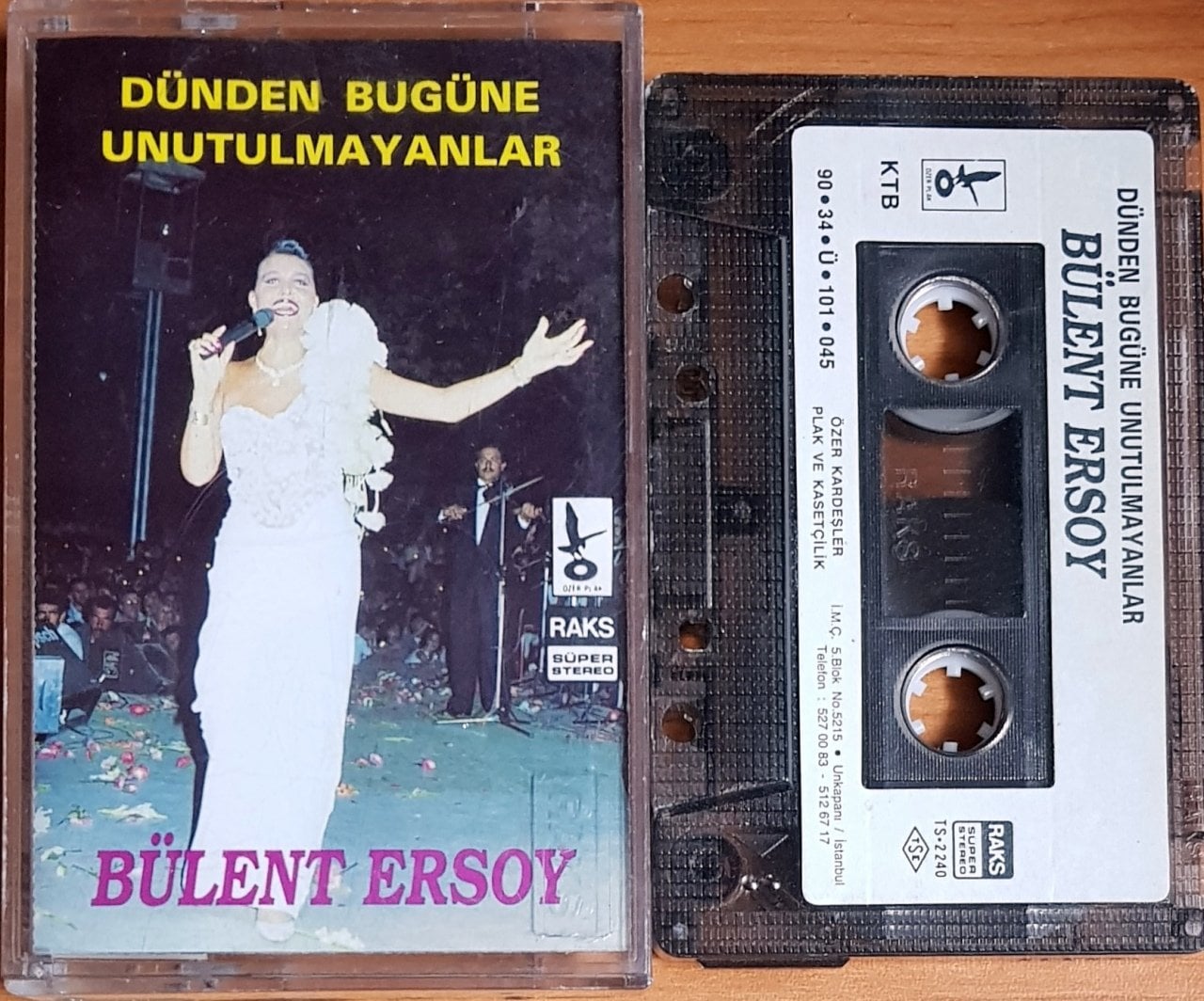 BÜLENT ERSOY - DÜNDEN BUGÜNE UNUTULMAYANLAR (1990) ÖZER KARDEŞLER KASET 2.EL
