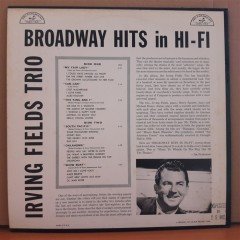 BROADWAY HITS IN HI-FI - IRVING FIELDS TRIO - LP 2.EL PLAK