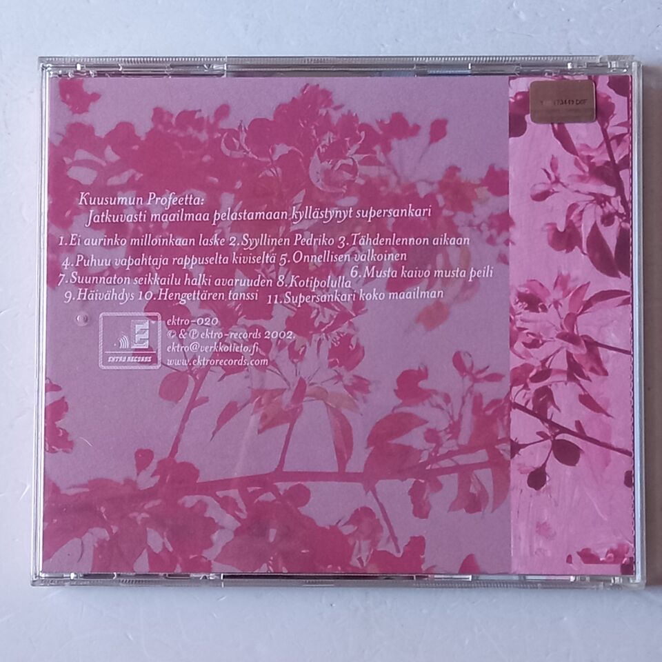 KUUSUMUN PROFEETTA – JATKUVASTI MAAILMAA PELASTAMAAN KYLLASTYNYT SUPERSANKARI (2002) - CD 2.EL