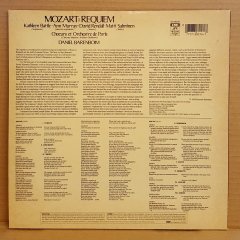 MOZART - REQUIEM / DANIEL BARENBOIM KATHLEEN BATTLE ANN MURRAY (1985) - LP 2.EL PLAK