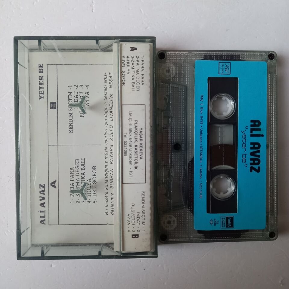 ALİ AVAZ - YETER BE! - KASET 2.EL