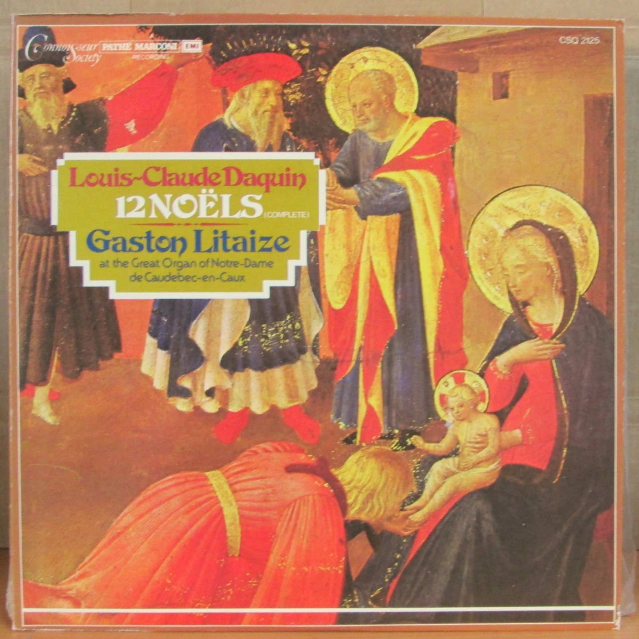 DAQUIN 12 NOELS - GASTON LITAIZE Organ LP 2.EL