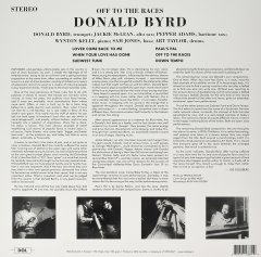 DONALD BYRD - OFF TO THE RACES (1959) - LP 180GR 2016 EDITION SIFIR PLAK