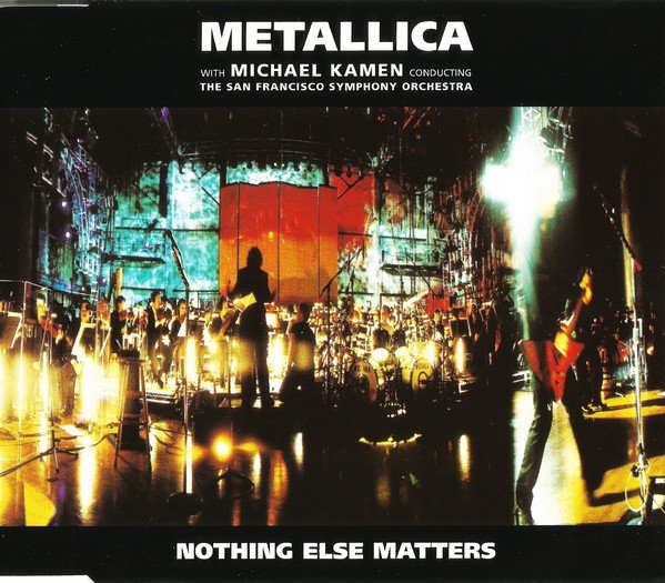 METALLICA - NOTHING ELSE MATTERS with MICHAEL CAMEN & SAN FRANSISCO SYMP. ORCH. - CD SINGLE PROMO TEK ŞARKI 1999 2.EL
