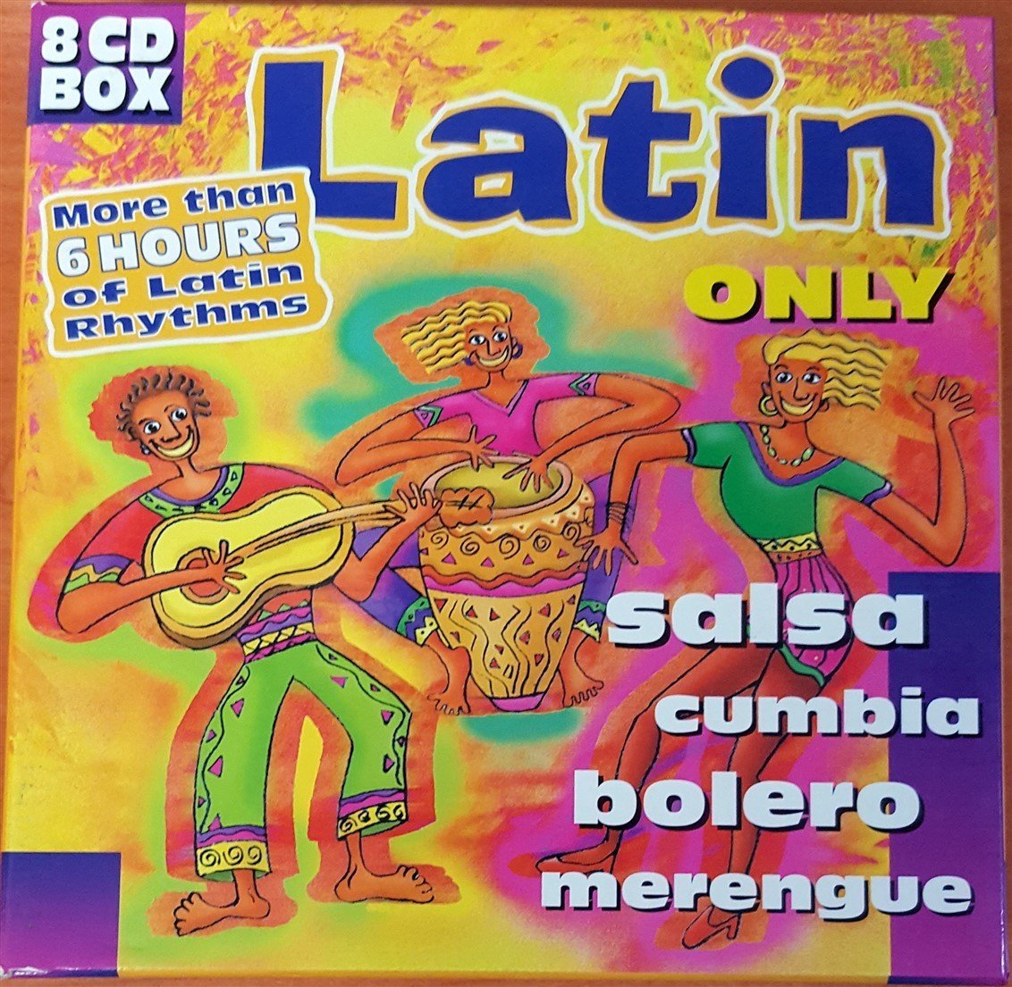 LATIN ONLY / SALSA CUMBIA BOLERO MERENGUE (1999) 8CD 2.EL