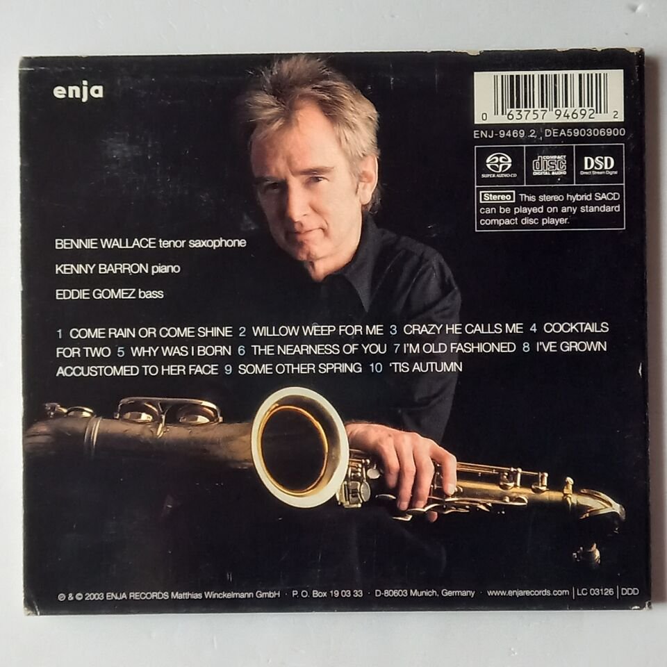 BENNIE WALLACE WITH KENNY BARRON AND EDDIE GOMEZ – THE NEARNESS OF YOU (2003) - CD DIGIPAK 2.EL
