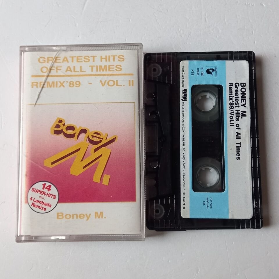 BONEY M - GREATEST HITS OF ALL TIMES / REMIX'89 VOL 2 (1969) - KASET 2.EL