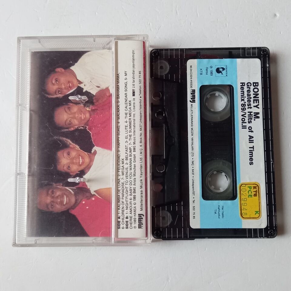 BONEY M - GREATEST HITS OF ALL TIMES / REMIX'89 VOL 2 (1969) - KASET 2.EL