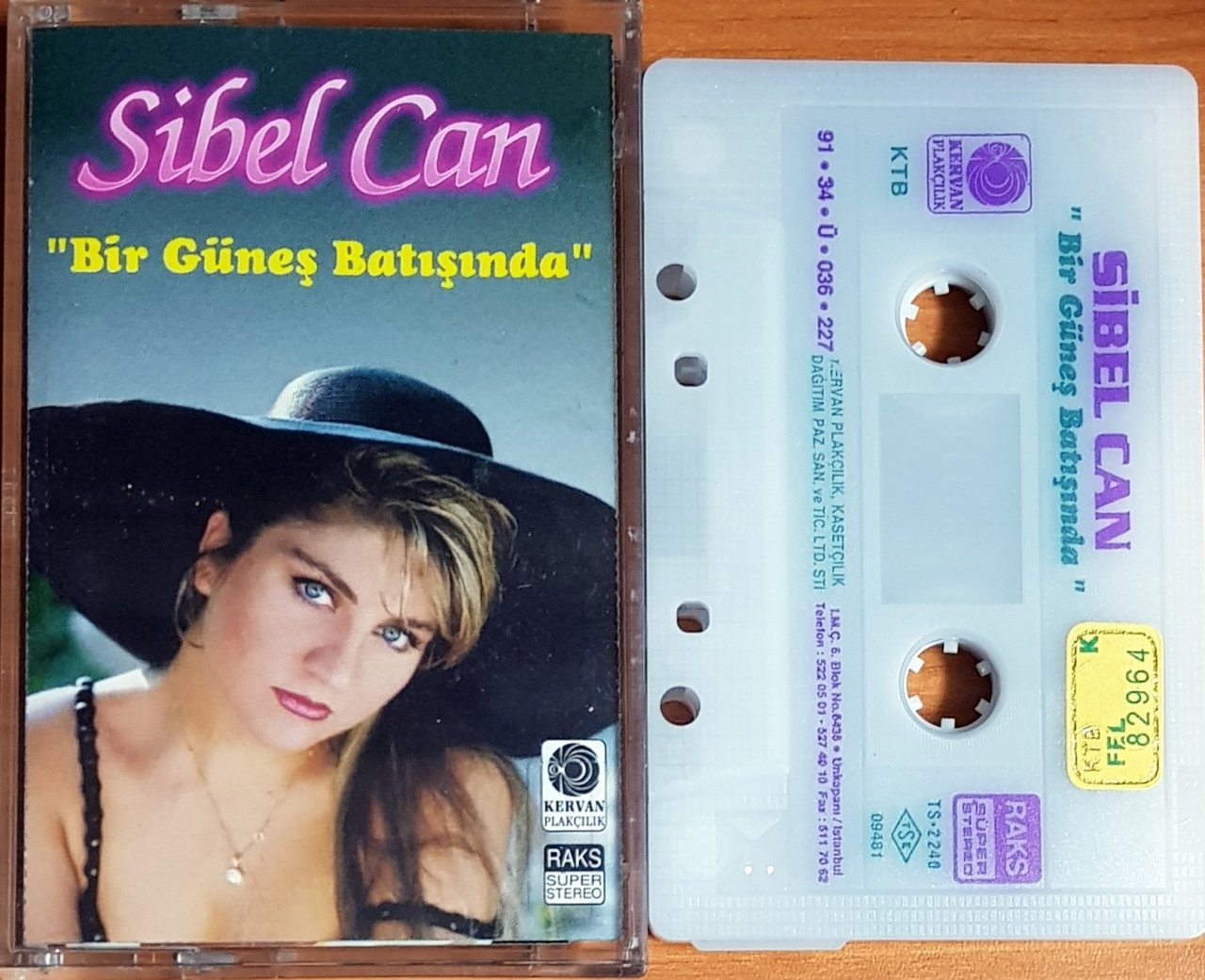SİBEL CAN - BİR GÜNEŞ BATIŞINDA (1991) KERVAN KASET 2.EL