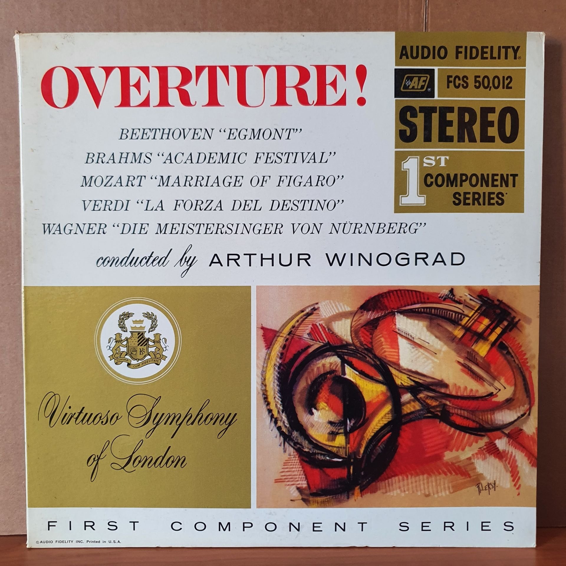 OVERTURE / BEETHOVEN, BRAHMS, MOZART, VERDI, WAGNER / ARTHUR WINOGRAD, VIRTUOSO SYMPHONY OF LONDON (1959) - LP 2.EL PLAK