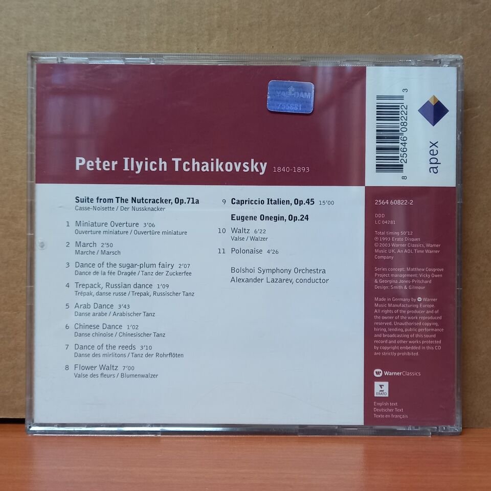 PYOTR ILYICH TCHAIKOVSKY, BOLSHOI THEATRE ORCHESTRA, ALEXANDER LAZAREV – NUTCRACKER SUITE / CAPRICCIO ITALIEN / EUGENE ONEGIN (2003) - CD 2.EL