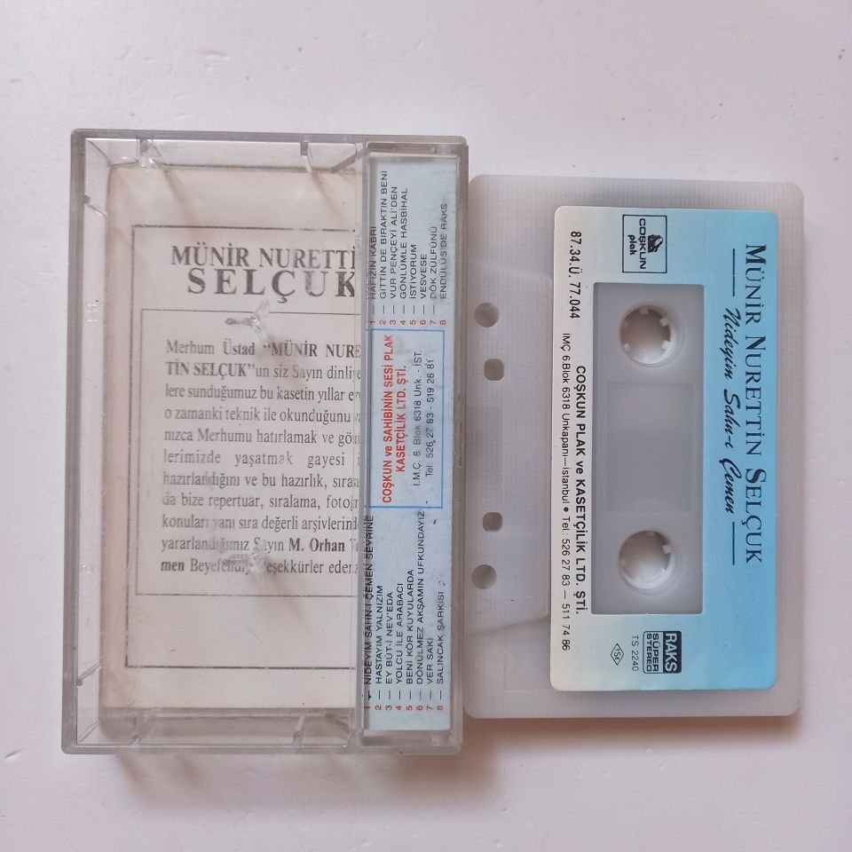 MÜNİR NURETTİN SELÇUK - NİDEYİM SAHN-I ÇEMEN (1987) - KASET 2.EL