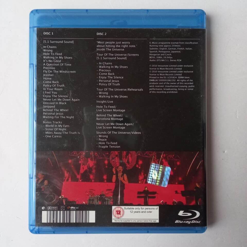 DEPECHE MODE - TOUR OF THE UNIVERSE : BARCELONA 20/21.11.09 - BLU-RAY 2.EL