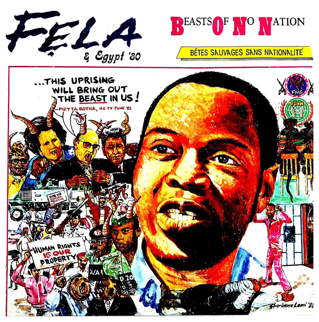 FELA KUTI & THE EGYPT 80 - BEASTS OF NO NATION (1989) - LP 2015 EDITION SIFIR PLAK