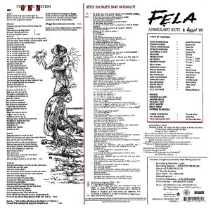 FELA KUTI & THE EGYPT 80 - BEASTS OF NO NATION (1989) - LP 2015 EDITION SIFIR PLAK