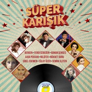 SÜPER KARIŞIK - BERGEN FERDİ ÖZBEĞEN AJDA PEKKAN NİLÜFER TÜLAY NÜKHET DURU - LP COMPILATION SIFIR PLAK