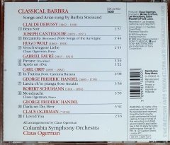 BARBRA STREISAND - CLASSICAL BARBRA (1976) - CD 1993 SONY MASTERWORKS REISSUE 2.EL