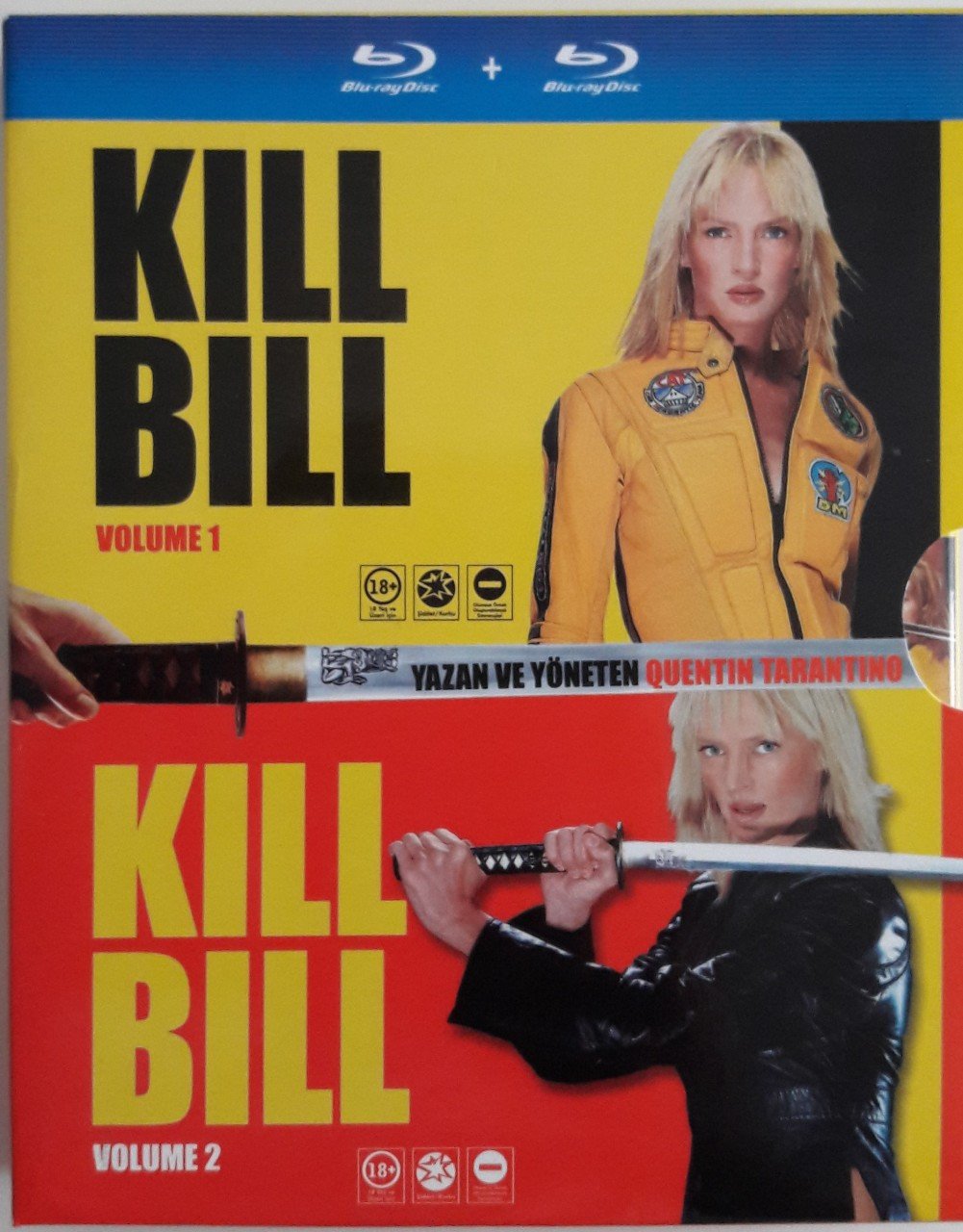 KILL BILL VOLUME 1&2 - UMA THURMAN - QUENTIN TARANTINO - BLU-RAY 2.EL
