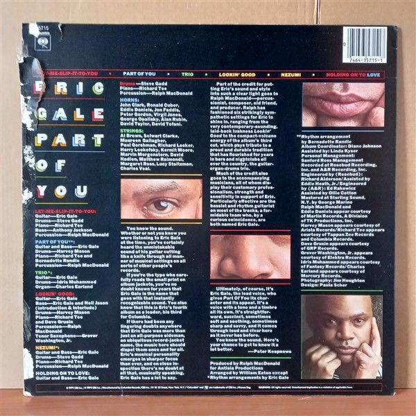 ERIC GALE – PART OF YOU (1979) - LP 2.EL PLAK