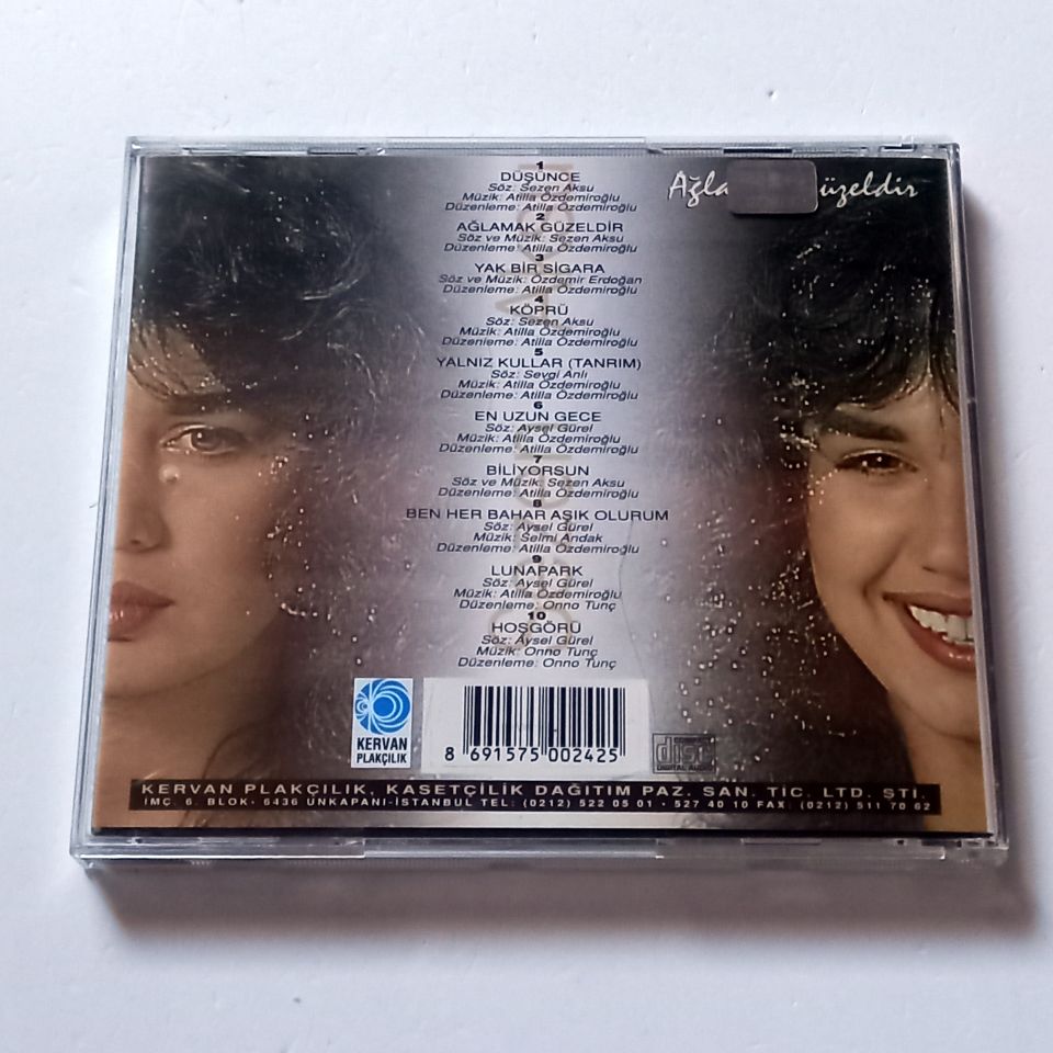 SEZEN AKSU - AĞLAMAK GÜZELDİR (1994) - CD KERVAN PLAKÇILIK 2.EL