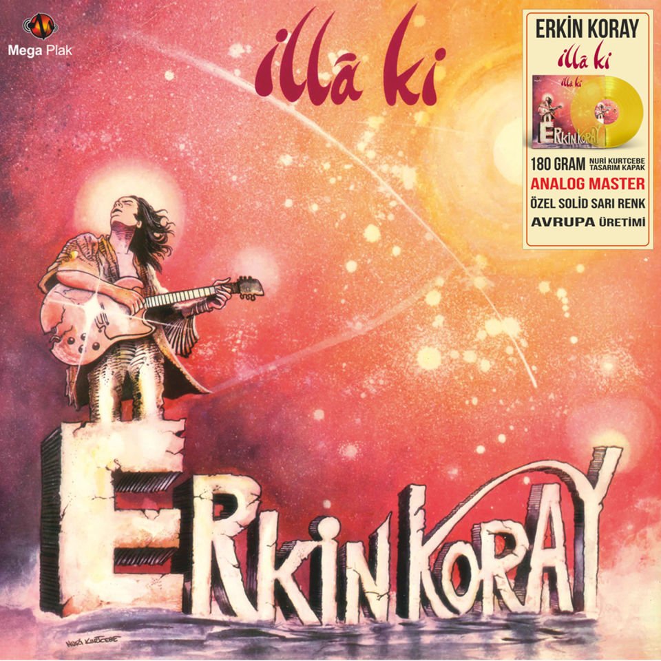 ERKİN KORAY - İLLA Kİ (1983) - LP 2023 BASIM SARI RENKLİ SIFIR PLAK