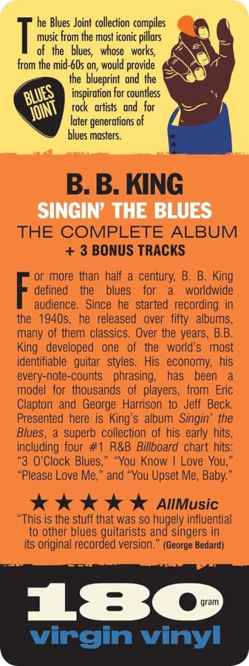 B.B. KING - SINGIN' THE BLUES (1957) - LP 180GR 2024 EDITION SIFIR PLAK