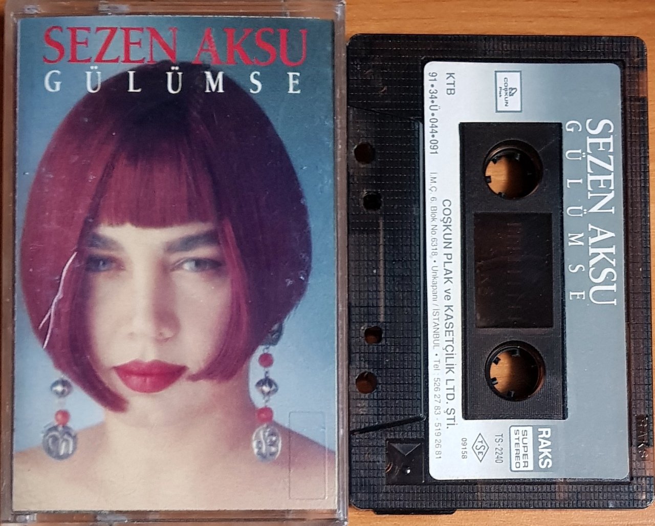 SEZEN AKSU - GÜLÜMSE (1991) COŞKUN KASET 2.EL