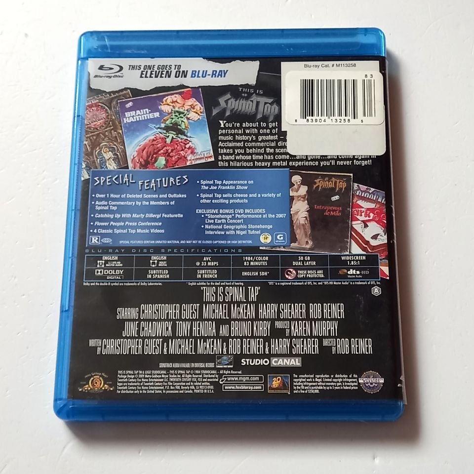 THIS IS SPINAL TAP - CHRISTOPHER GUEST, MICHAEL MCKEAN, HARRY SHEARER - YÖN.: ROB REINER - BLU-RAY REGION A 2.EL TR ALTYAZI YOKTUR