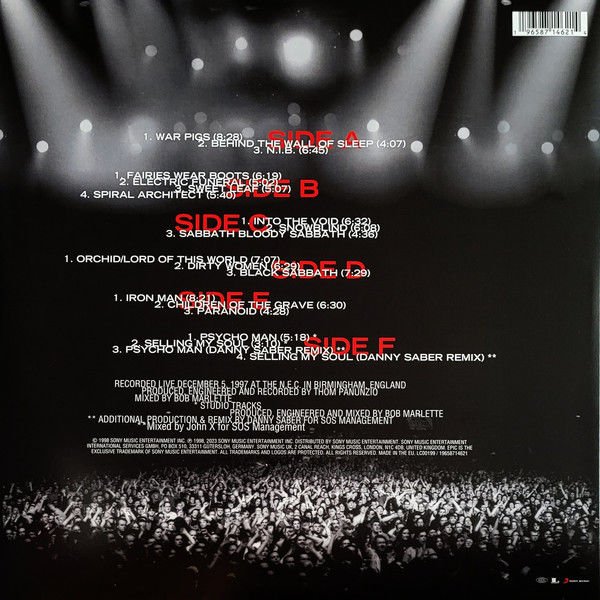 BLACK SABBATH - REUNION / LIVE 1997 (2023) - 3LP TRIPLE GATEFOLD SIFIR PLAK