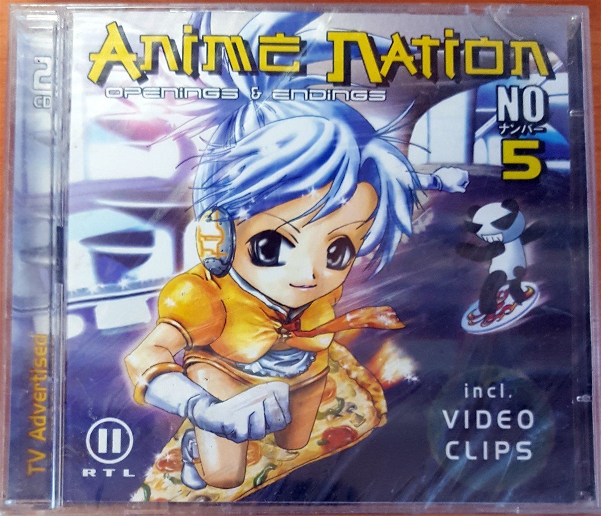ANIME NATION NO 5 - OPENINGS & ENDINGS / BLEACH NARUTO LAIN MOBILE SUIT GUNDAM (2005) 2CD SIFIR