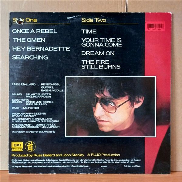 RUSS BALLARD – THE FIRE STILL BURNS (1985) - LP 2.EL PLAK