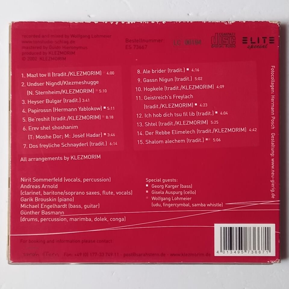 KLEZMESHUGGE - THE KLEZMORIM (2006) KLEZMER  CD DIGIPAK 2.EL