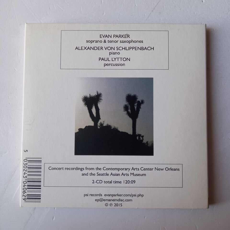 PARKER / SCHLIPPENBACH / LYTTON – AMERICA 2003 (2004) - CD DIGIPAK 2.EL