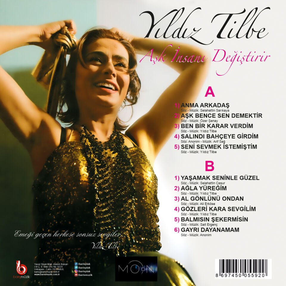 YILDIZ TİLBE - AŞK İNSANI DEĞİŞTİRİR (2009) - LP 2023 BASKI SIFIR PLAK