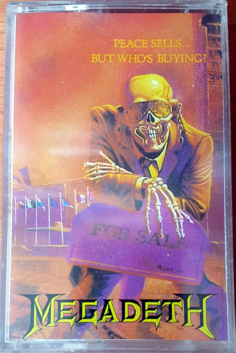 MEGADETH - PEACE SELLS...BUT WHO'S BUYING? (1993) KENT CASSETTE MADE IN TURKEY ''NEW''