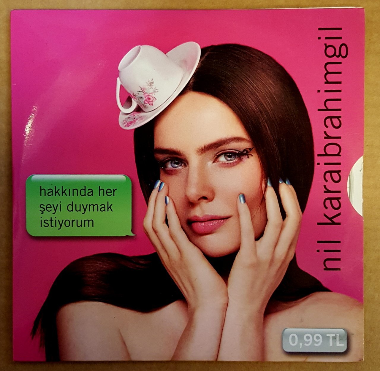NİL KARAİBRAHİMGİL HAKKINDA HERŞEYİ DUYMAK İSTİYORUM CD SINGLE CARDSLEEVE 2.EL