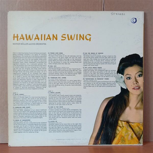 WERNER MÜLLER AND HIS ORCHESTRA – HAWAIIAN SWING (1963) - LP 2. EL PLAK