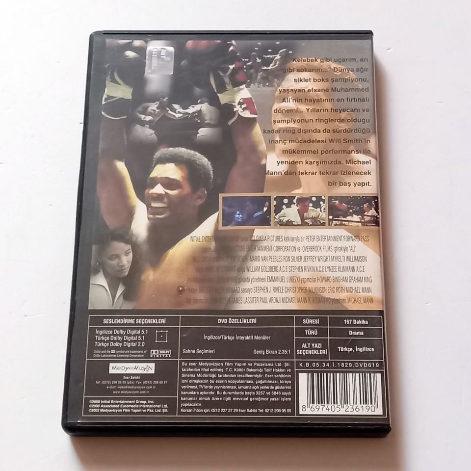 ALI - WILL SMITH, JAMIE FOXX, YÖN.: MICHAEL MANN - DVD 2.EL