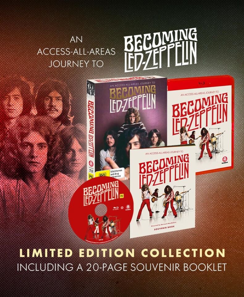 LED ZEPPELIN - BECOMING LED ZEPPELIN (2025) - BLU RAY + 20 PAGE COLOUR BOOKLET / AMBALAJINDA SIFIR ÜRÜN