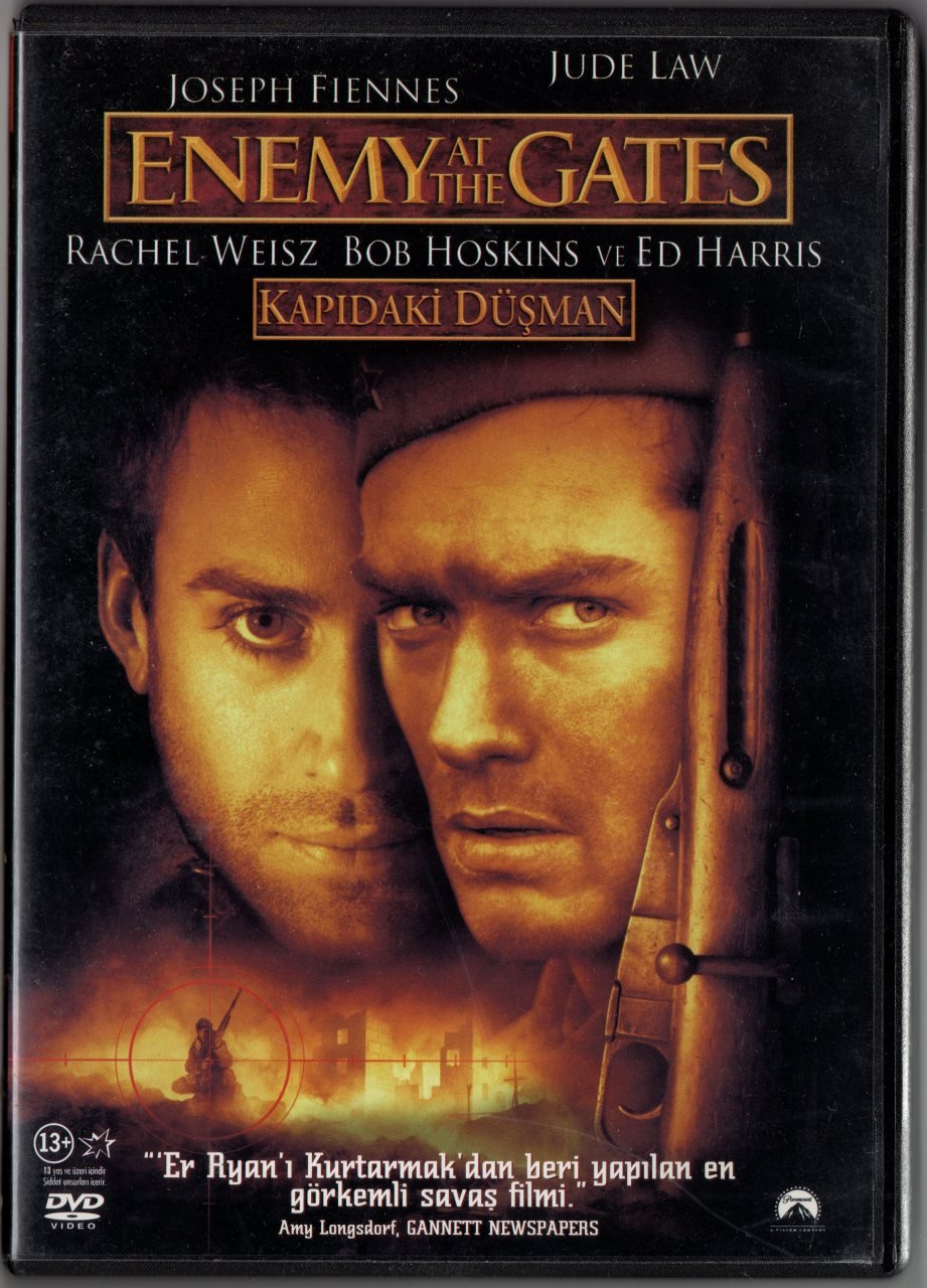 KAPIDAKİ DÜŞMAN - ENEMY AT THE GATES - JUDE LAW - JOSEP FIENNES - RACHEL WEISZ - JEAN-JACQUES ANNAUD - DVD 2.EL
