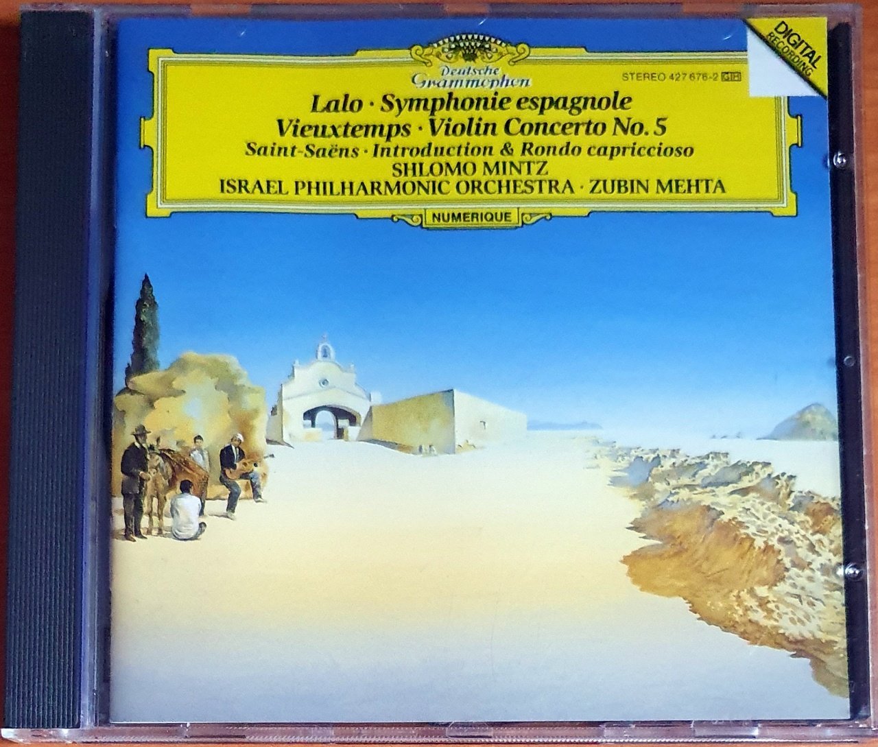 LALO: SYMPHONIE ESPAGNOLE / VIEUXTEMPS: VIOLIN CONCERTO NO.5 / SAINT-SAENS: INTRODUCTION & RONDO CAPRICCIOSO / SHLOMO MINTZ, ISRAEL PHILHARMONIC ORCHESTRA, ZUBIN MEHTA (1991) - CD DEUTSCHE GRAMMOPHON 2.EL