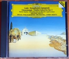 LALO: SYMPHONIE ESPAGNOLE / VIEUXTEMPS: VIOLIN CONCERTO NO.5 / SAINT-SAENS: INTRODUCTION & RONDO CAPRICCIOSO / SHLOMO MINTZ, ISRAEL PHILHARMONIC ORCHESTRA, ZUBIN MEHTA (1991) - CD DEUTSCHE GRAMMOPHON 2.EL