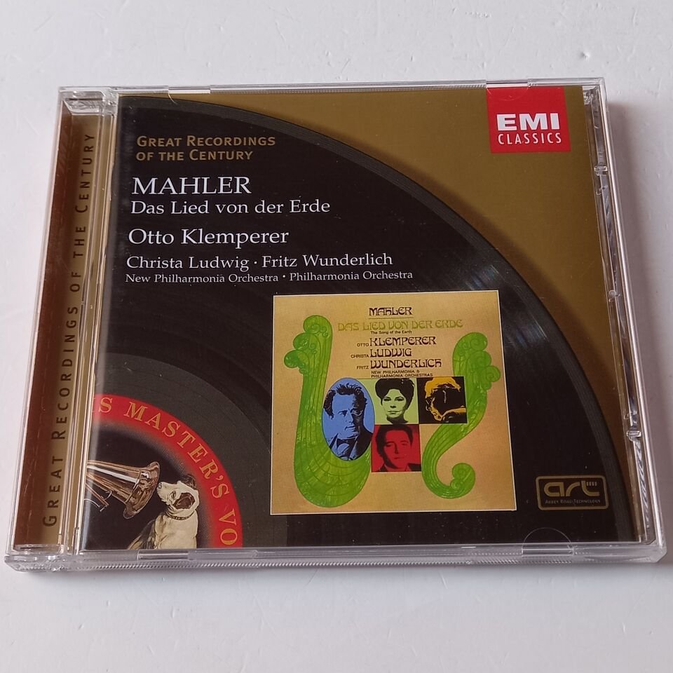 MAHLER: DAS LIED VON DER ERDE - OTTO KLEMPERER, PHILHARMONIA ORCHESTRA (1967) - CD REMASTERED 1998 REISSUE 2.EL