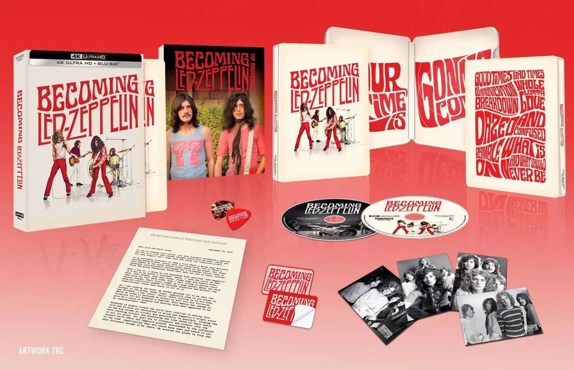 LED ZEPPELIN - BECOMING LED ZEPPELIN (2026) - 4K ULTRA HD + BLU RAY STEELBOOK / AMBALAJINDA SIFIR ÜRÜN