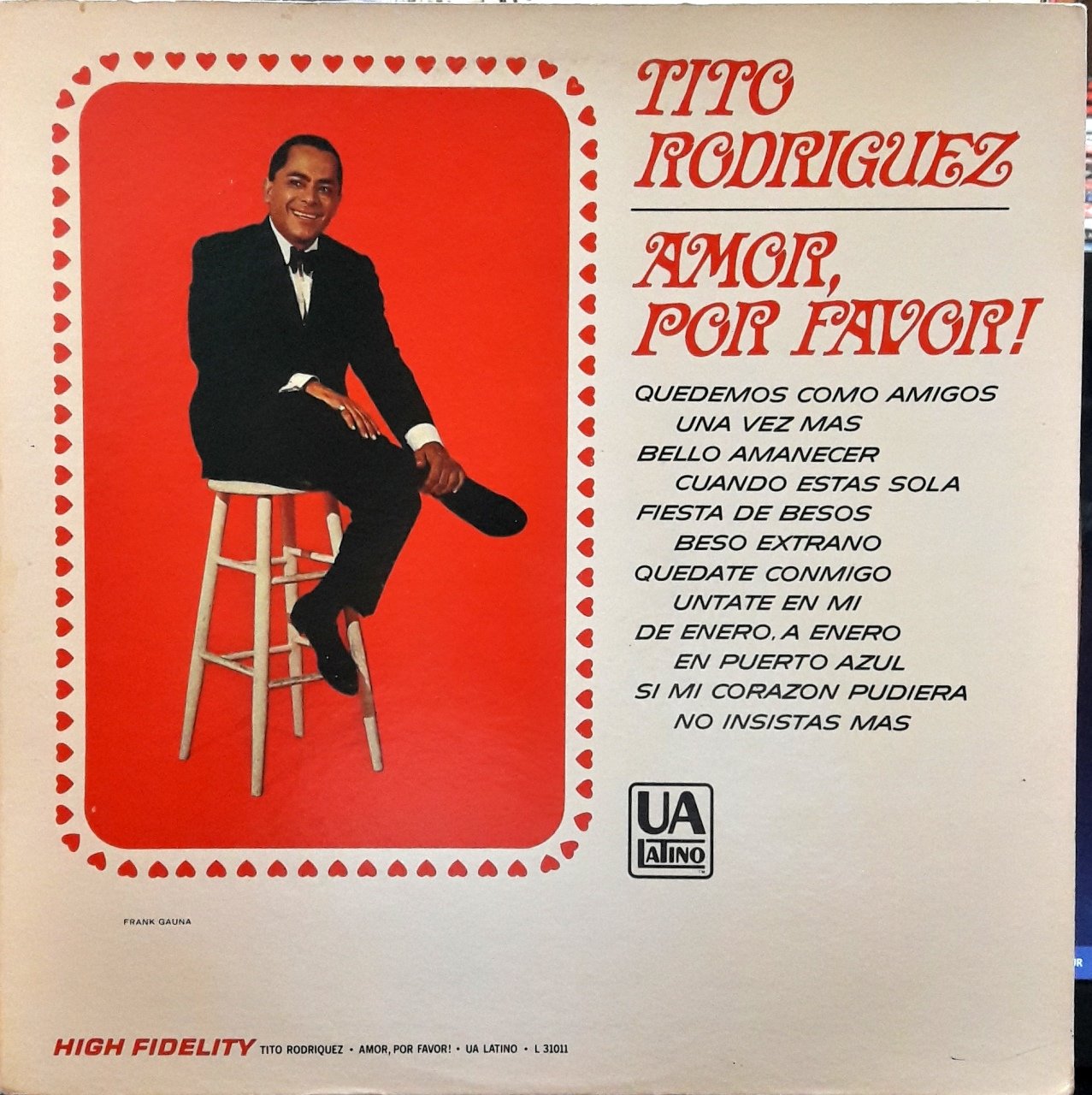 TITO RODRIGUEZ - AMOR, POR FAVOR! (1968) - PLAK 2.EL