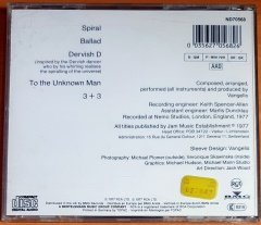 VANGELIS - SPIRAL (1977) - CD 2.EL