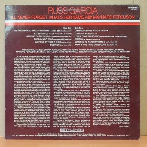 RUSS GARCIA WITH MAYNARD FERGUSON - I'LL NEVER FORGET WHAT'S HER NAME (1978) - LP 2.EL PLAK