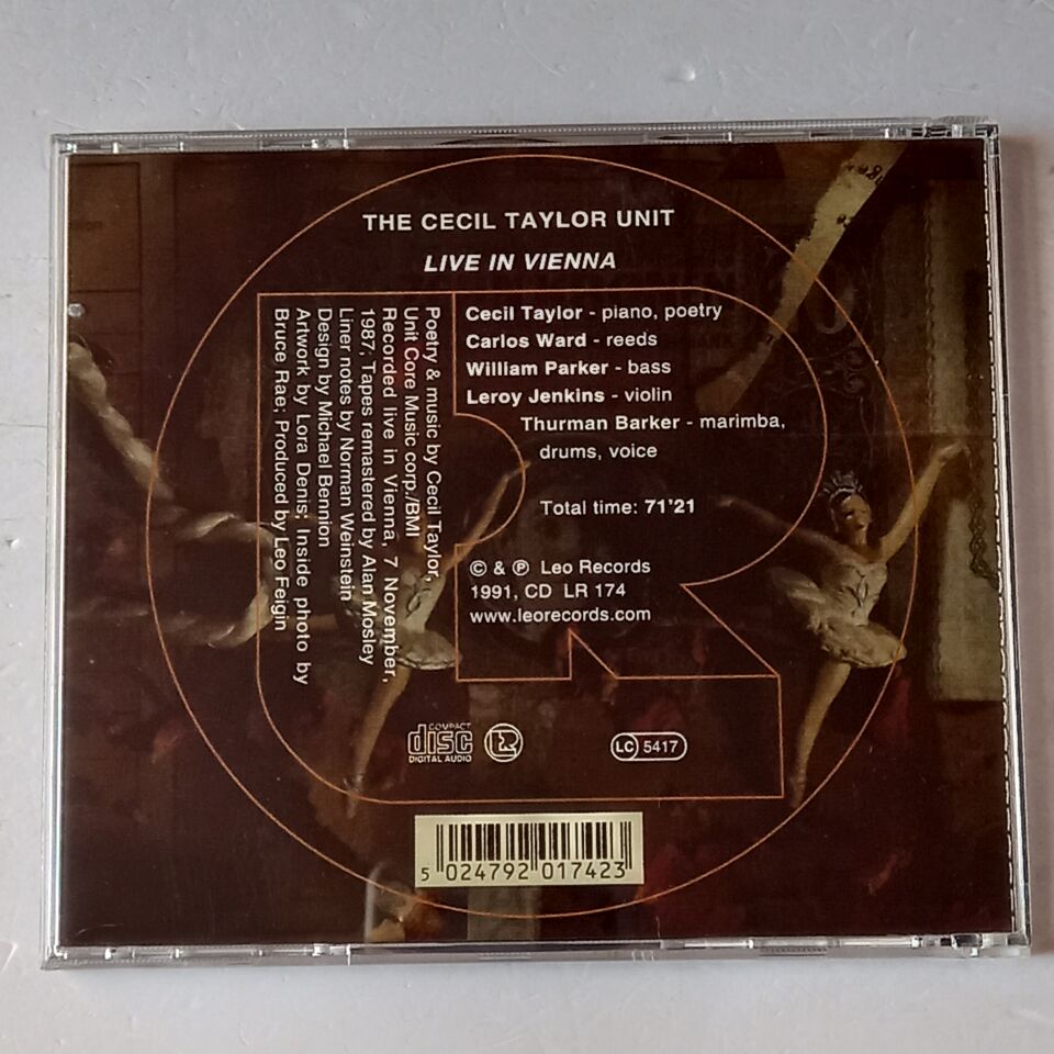 THE CECIL TAYLOR UNIT – LIVE IN VIENNA (1988) - CD 1991 REISSUE 2.EL