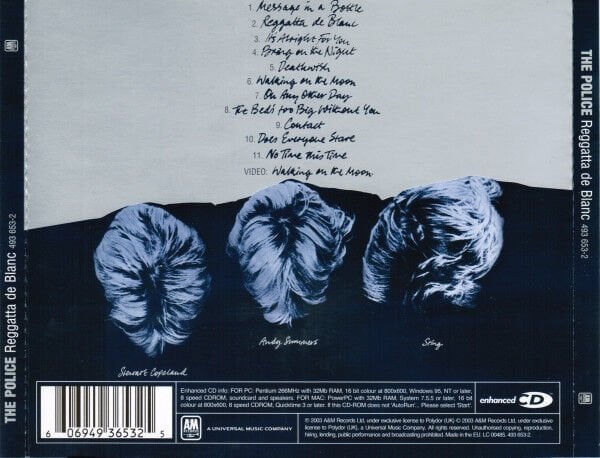 THE POLICE – REGGATTA DE BLANC (1979) - CD REMASTERED 2003 REISSUE JEWEL CASE AMBALAJINDA SIFIR