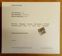 JULIA HULSMANN SOONER OR LATER CD 2017 ECM RECORDSSIFIR